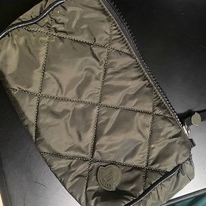 Moncler makeup bag clutch - dark forest green $695